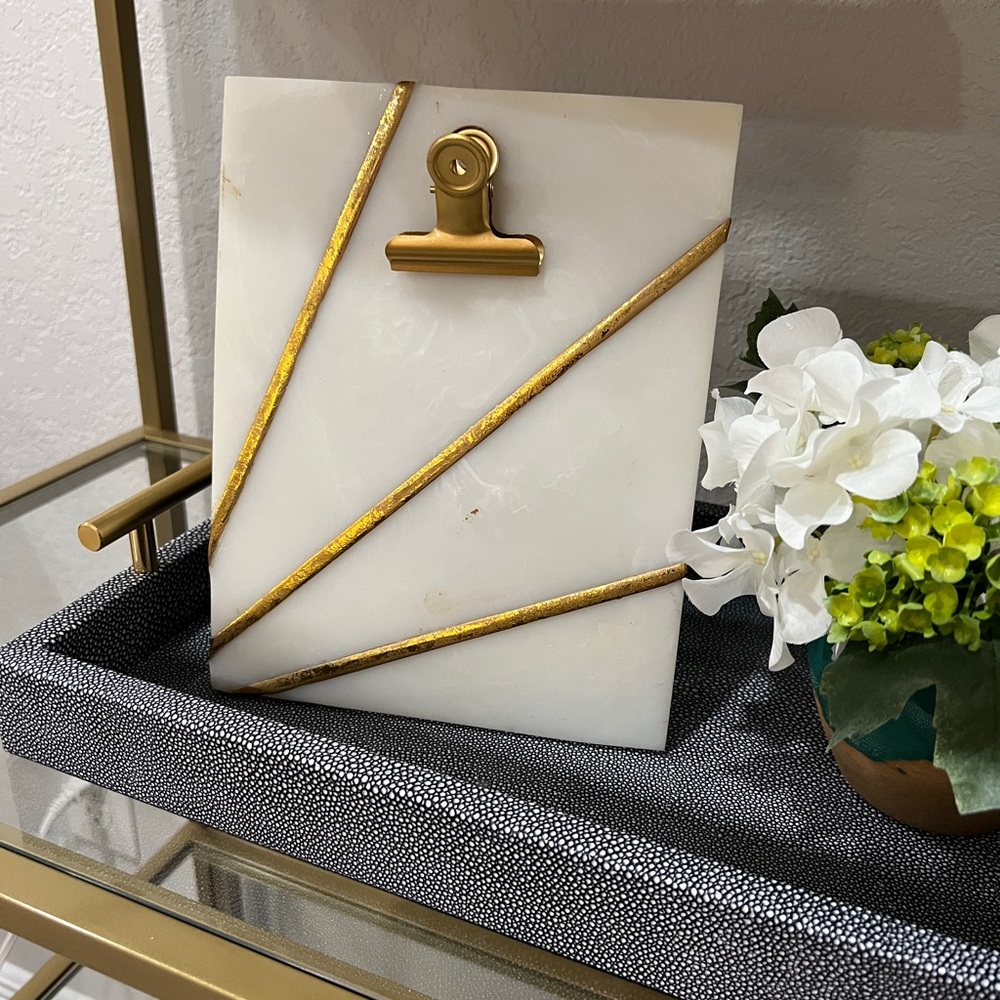 Marble Brass Picture Frame